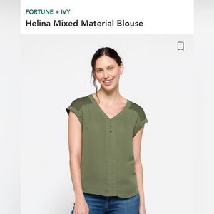 NWT - Flowy shortsleeved XL top